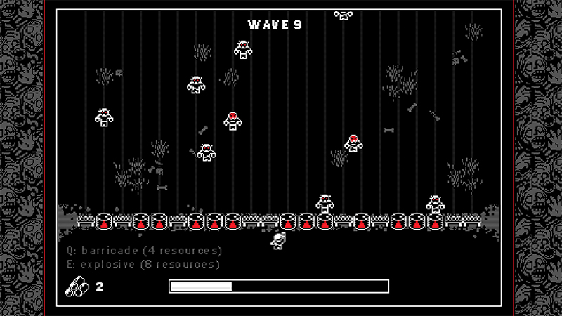 Ninth wave with complete barricades and shooter zombies