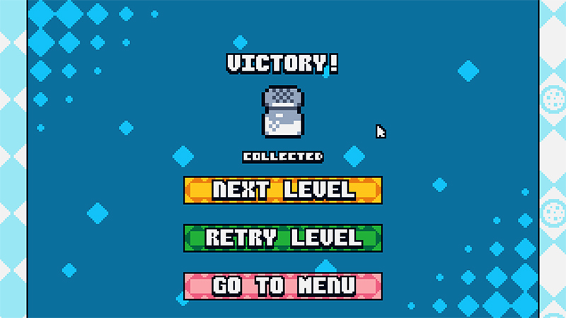 Level victory screen